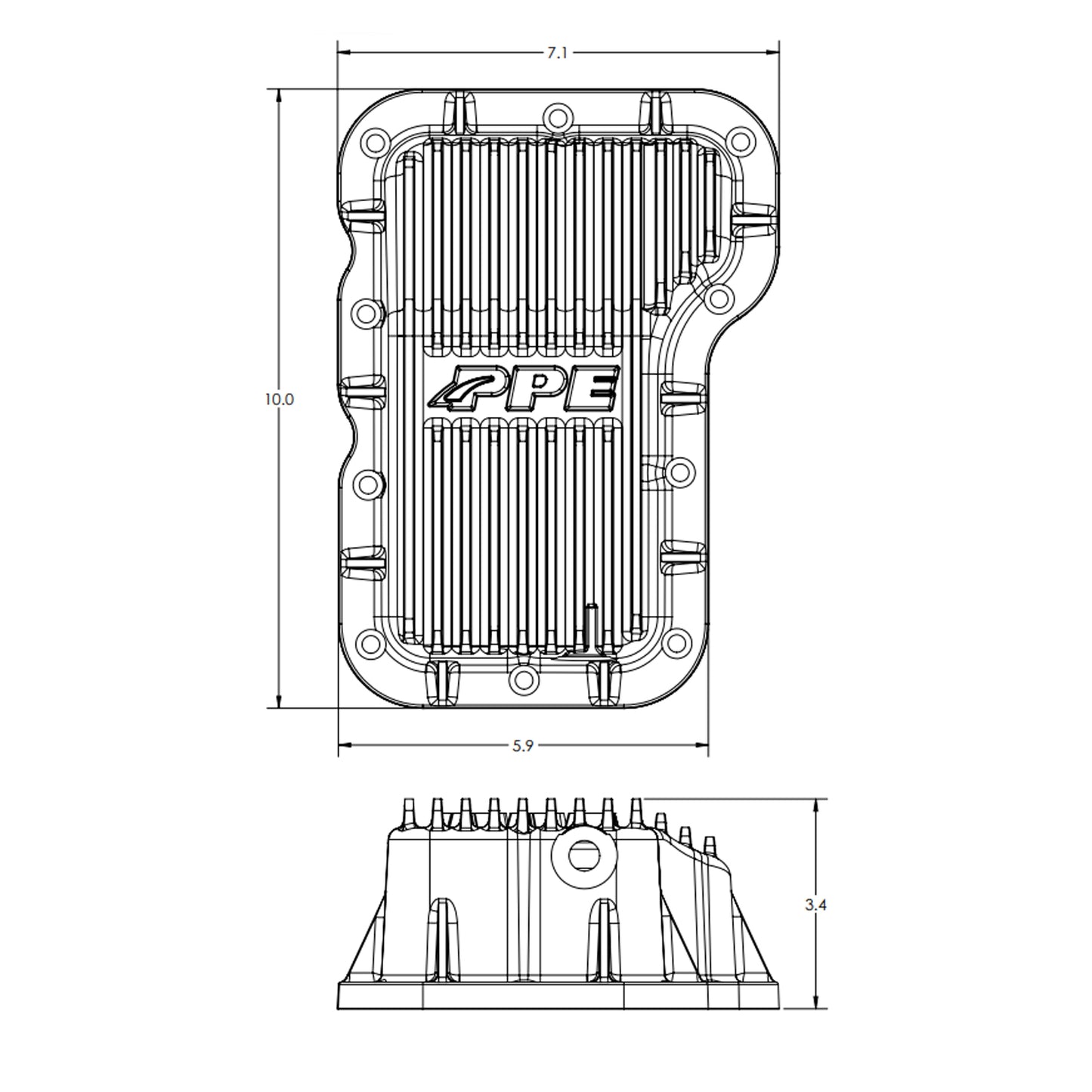 2018-2023 Jeep JL 2.0L Heavy-Duty Cast Aluminum Engine Oil Pan Raw
