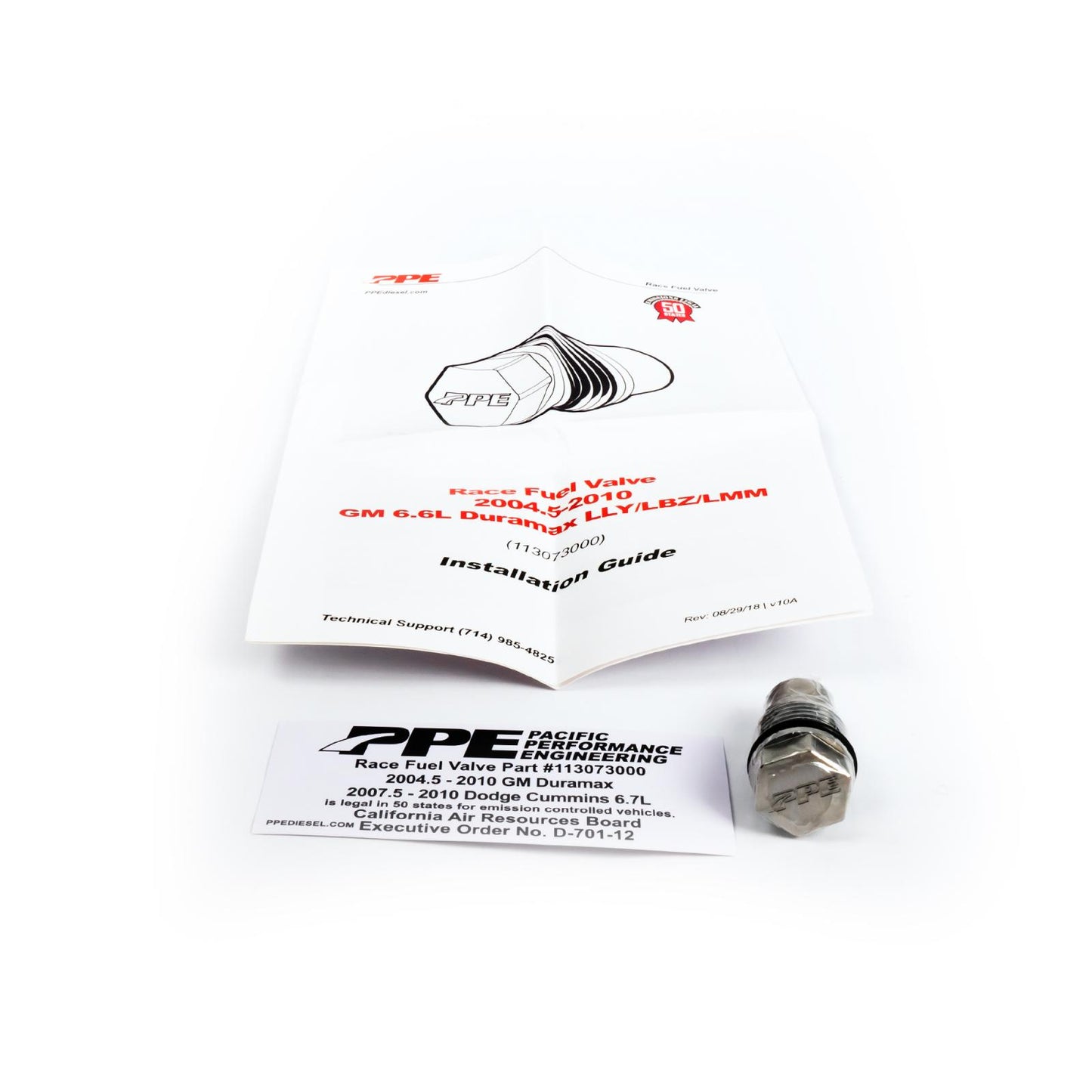2004.5-2010 GM 6.6L Duramax and 2007.5-2010 Cummins 6.7L Race Fuel Valve