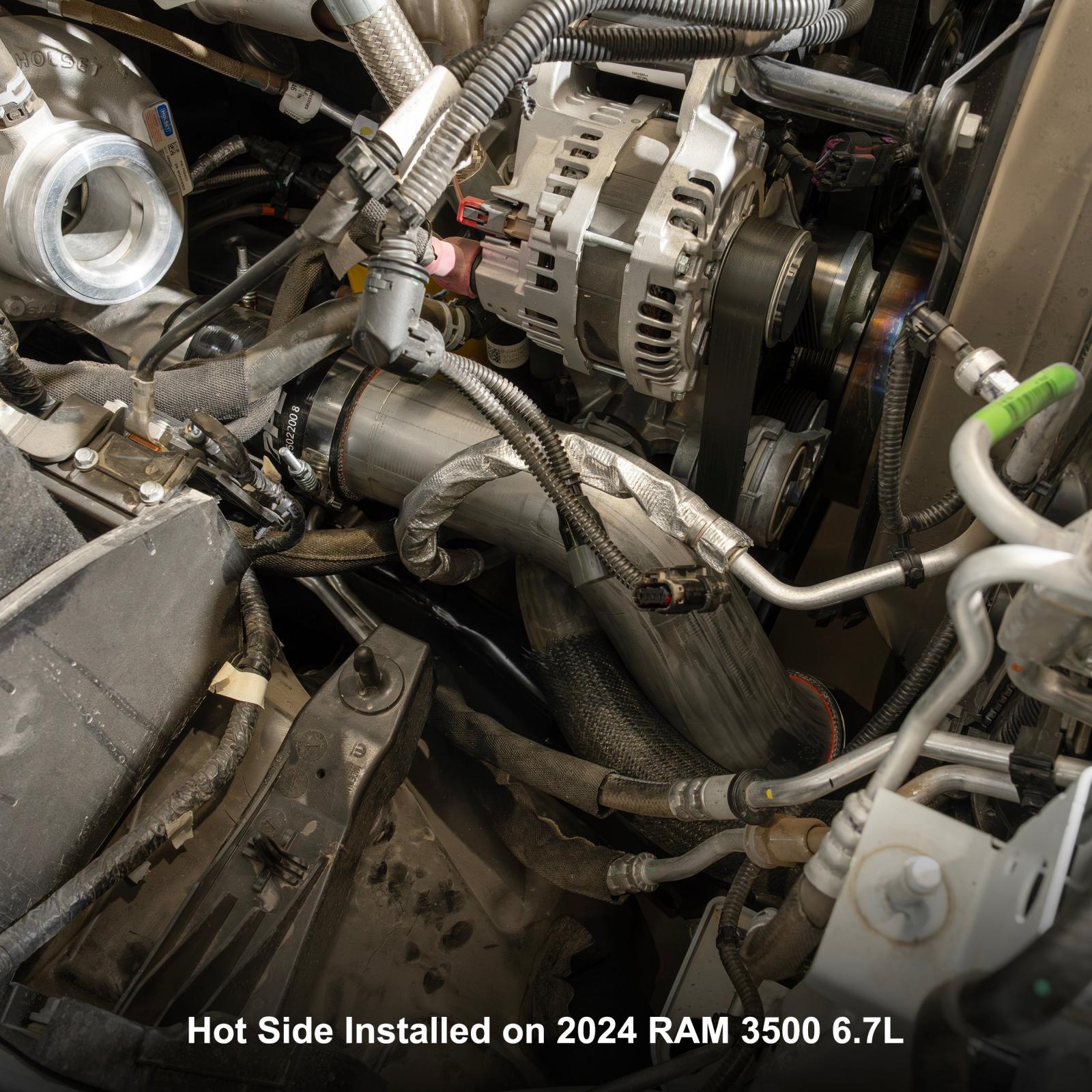 19-25 RAM 6.7L Cummins Hot and Cold Side Intercooler Charge Pipe Kit Polished Pacific Performance Engineering