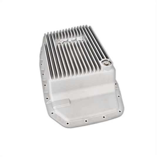 07-19 F150/Expedition/Navigator, 17-19 Super Duty 6R80/6R100 Cast Aluminum Transmission Pan Brushed Pacific Performance Engineering