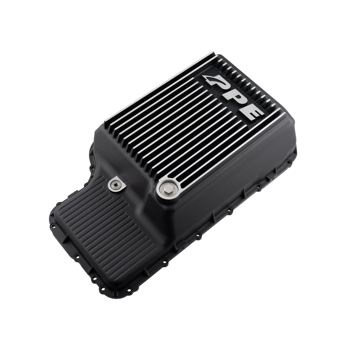 10R140 Deep Transmission Pan SuperDuty Gas 20-25 - Step Bottom - Brushed Pacific Performance Engineering